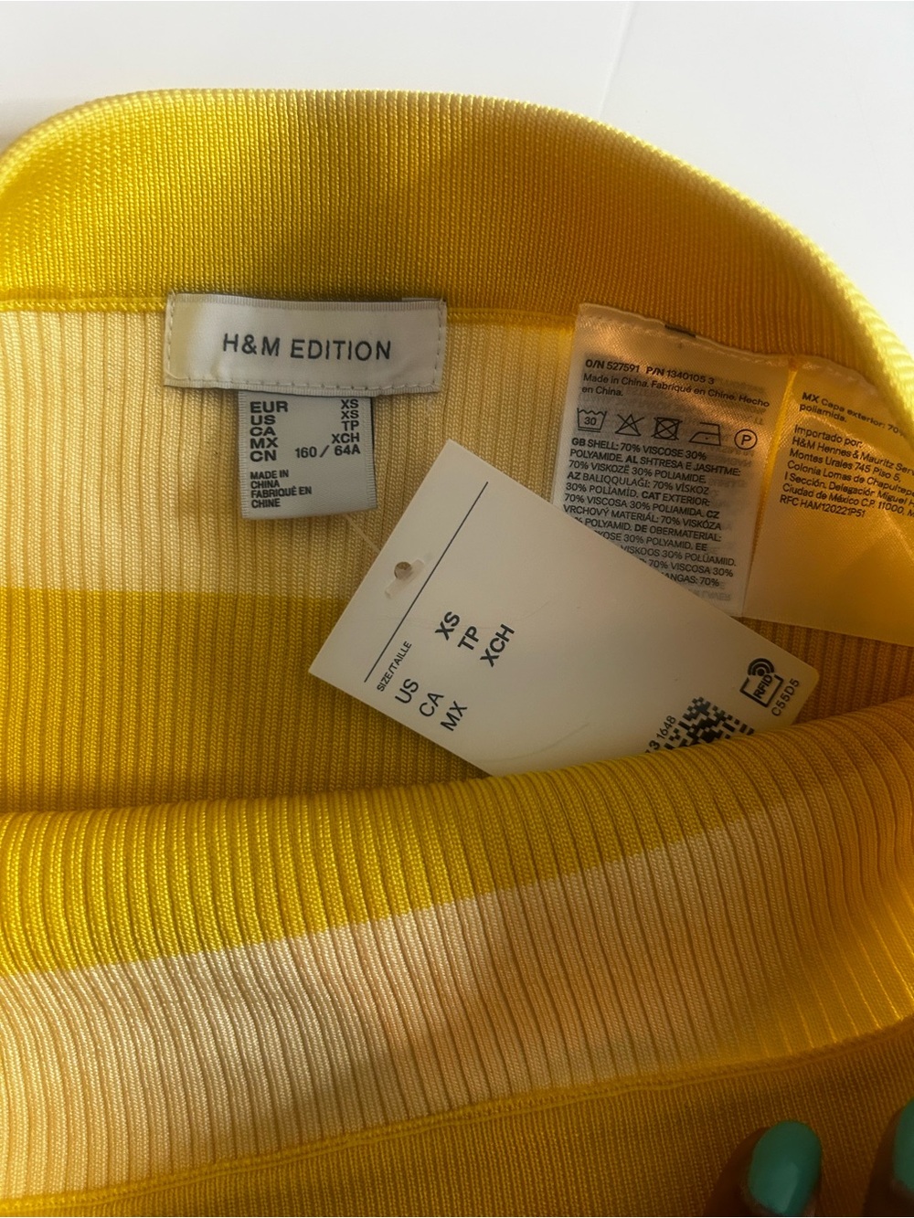 NWT H&M edition RIB-KNIT MINI SHORTS - Picture 7 of 8